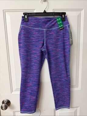 Kirkland Signature Purple Space-Dye Girls' Leggings